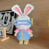 НОВЫЙ 33СМ DIY Мини Цветной Кролик 3D Модель со Светом Строительный Блок Сборная Игрушка Милая Маленькая Частица Пазл Украшения Подарок для Детей