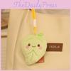 Leaf Shaped Miniature Plush Doll Keychain Pendant School Bag Accessories Decor