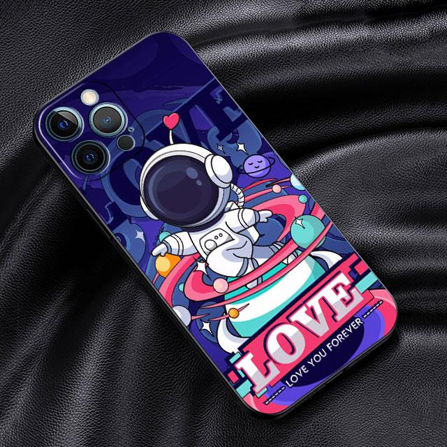 Мягкий чехол для Apple iPhone 11 13 Pro Max 14 12 Mini 7 8 Plus X XS XR SE 2020 6 6S 5 5S Чехол для телефона Funda Мультяшный Крутой Астронавт