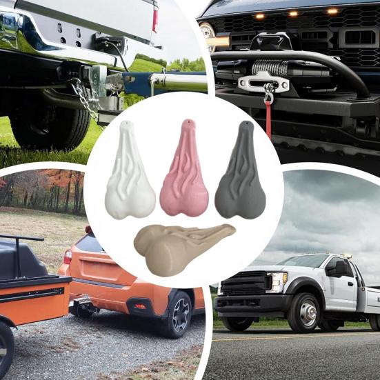 Забавная крышка фаркопа для грузовиков, юмористический автомобильный аксессуар и новинка-украшение для внедорожников, оригинальный подарок