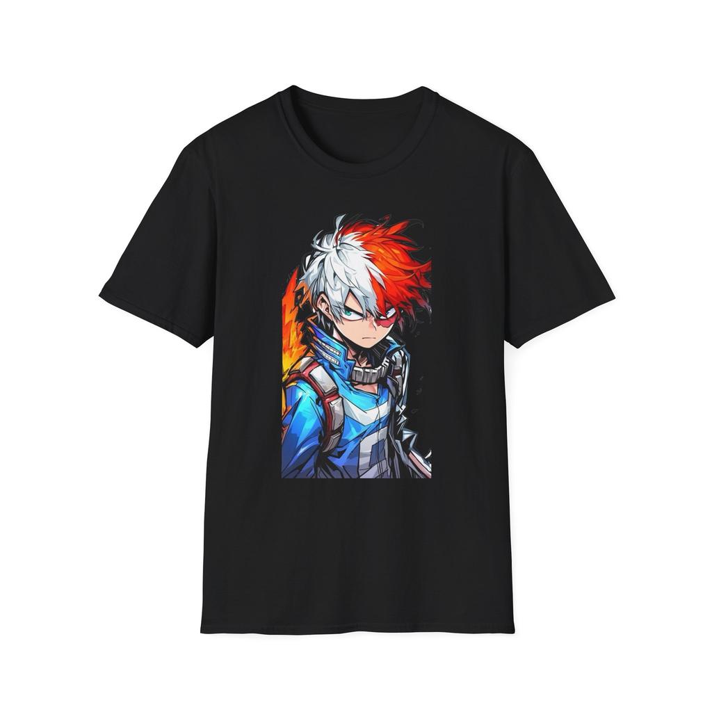 Unisex Jl Anime TShirt Softstyle My Hero Academia Shoto Todoroki
