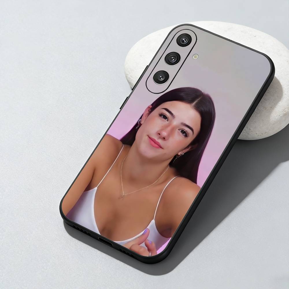 TK-CD C-Charli D-Amelio Aesthetic Phone Case For Samsung Galaxy A73,A72,A71,A70,A52,A51 Others Soft Black Cover