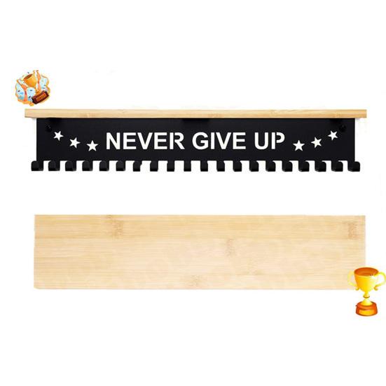 Крючок для хранения медалей, нержавеющий многоцелевой бамбуковый практичный большой бамбуковый крючок для показа трофейной доски, бытовые принадлежности