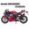 1:12 Honda Cb400x Cbr1000rr Сплав Модель мотоцикла Игрушки Машина Литой металл Резиновые шины Управление передним колесом Машины Украшение для дома