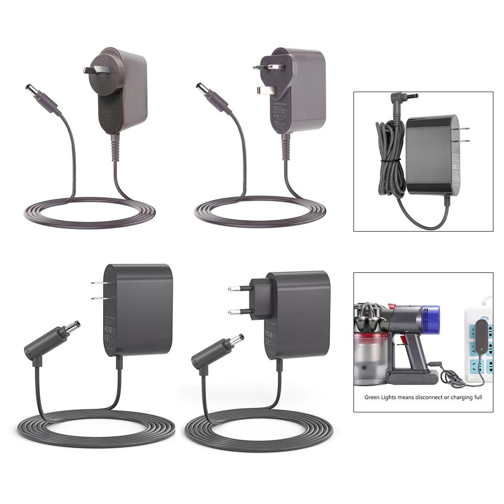 Для пылесосов Dyson V10 V11 V12 V15 Зарядное устройство Шнур питания Адаптер 30,45 В 1,1 А Серый Меняющий цвет Беспроводной пылесос