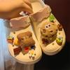Shoe Charm DIY Pins Cute Animal Plush Biscuit Shoes Decoration Buckle for Hole Shoes Charms Set Accessories Kids Boy Girls Gift