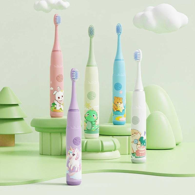 New Children's Toothbrush Cartoon Sonic Toothbrush Electric Soft Bristle Rechargeable Children's Electric Toothbrush