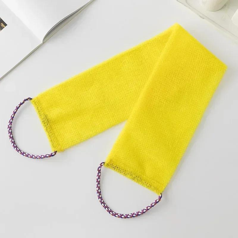 Растягивающееся мыльное полотенце, нейлоновое отшелушивающее полотенце для спины, полотенце для душа, многоразовая тряпка для купания, полотенце для очищения тела, принадлежности для ванной комнаты