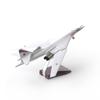 NUOTIE Blackjack Strategic Bomber Diecast Metal Aircraft Model Kit Soviet Union Fighter Preassembled Airplane Model with Collection Stand Tu-160 1/144