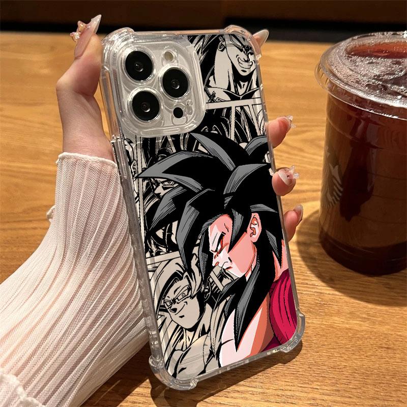 Dragons Balls GT Saiyans Vegeta Goku Phone Case Clear For iPhone 17 16 14 15 11 12 13 Pro Max 16E 15 16 Plus 17 Air Soft Cover