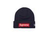 Supreme Шапка-бини New Era с логотипом-коробкой, темно-синяя