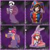 15 см Акриловая фигурка Q-версии для Tadc Jax Bunny Pomni Аниме-персонаж Настольное украшение Изысканный орнамент Милый мультяшный подарок