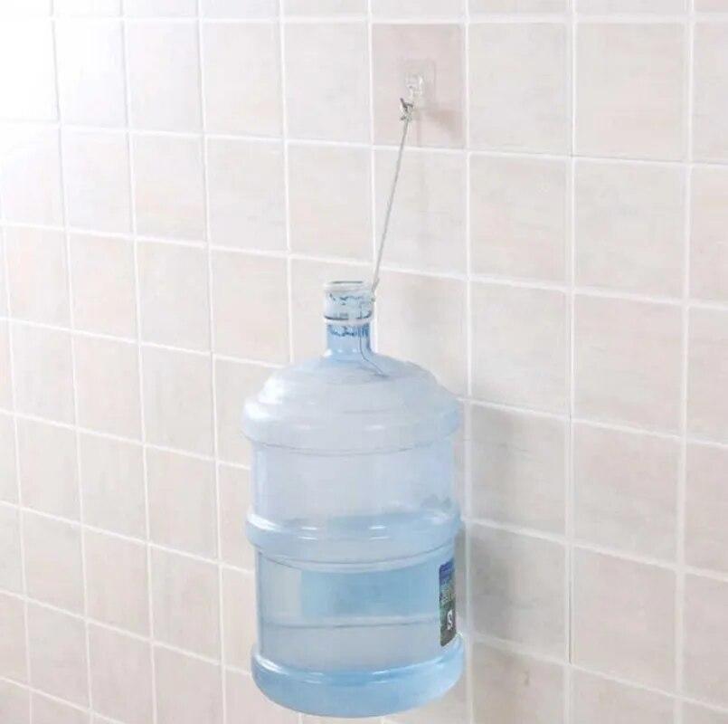 10 шт. Прочные настенные крючки, без перфорации и липкие, для настенного монтажа, идеально подходят для организации кухни и ванной комнаты, прозрачные несущие крючки