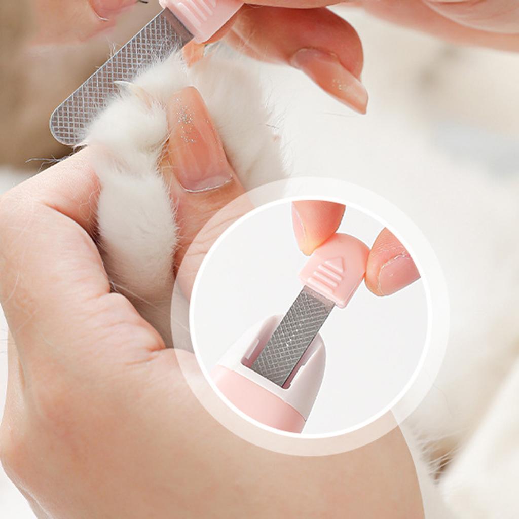 Ножницы для кошек и собак 2-в-1 с лампой и лаком для ногтей