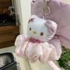 Милый брелок Hello Kitty от Sanrio Кавайная Мультяшная Подвеска для Школьной Сумки Украшение Плюшевая Кукла Игрушка Праздничные Подарки