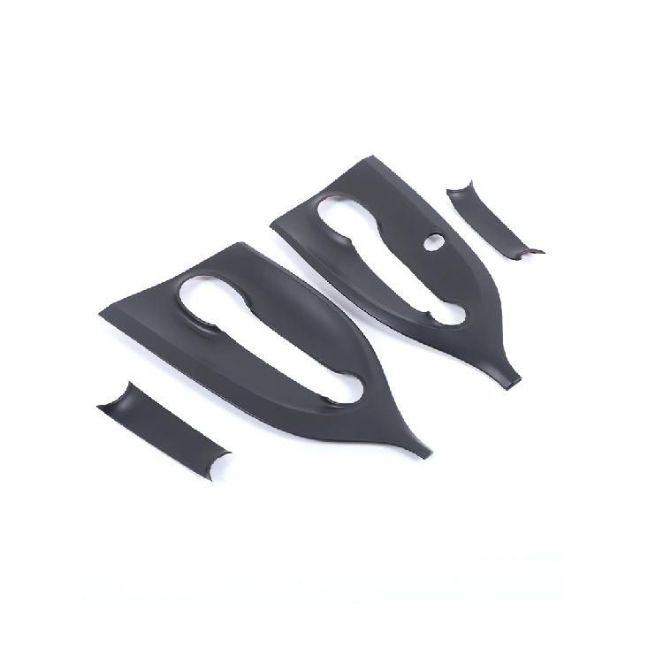 For Mercedes Smart Fortwo Forfour 453 2016-2021 Carbon fiber Car Accessories Exterior Door Handle+Door Bowl Cover Trim Frame