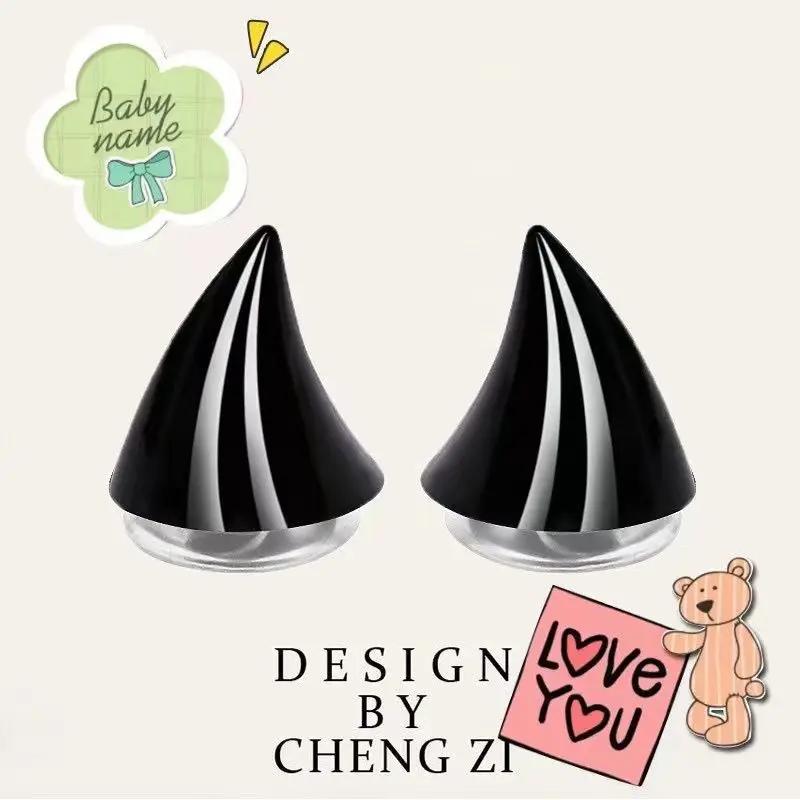 Хэллоуин Рога Дьявола Украшение Шлема Присоска Аксессуар для Мотоцикла Электровелосипеда Мужской Женский Шлем Хэллоуин Костюм Декор