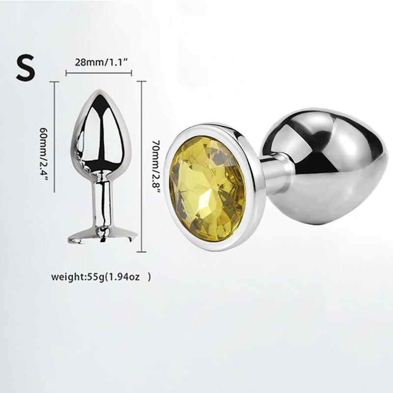 Мини Анальная пробка Игрушки для взрослых Для мужчин Женщин Анальная пробка Металл Эротика Интимная Эротика Секс-игрушки Пары Товары для взрослых XXS XS SML