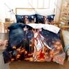 Kirito Asuna SAO 3PCS Bed Set Vivid Character Print Cozy Microfiber Home Bedding 2026 Duvet Cover 2 Pillowcase