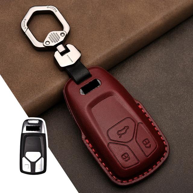 Кожаный чехол для ключей от машины для A4 A4L A5 Q5 Q7 TT 2016 2017 Key 2016 2017 20 18 аксессуары для укладки