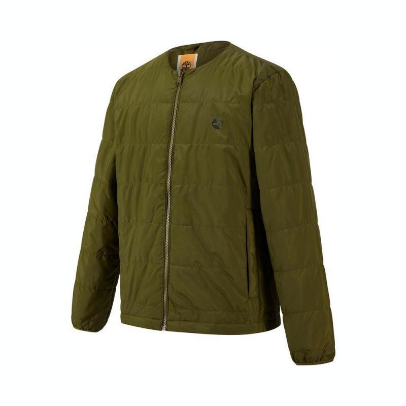 Timberland Спортивный комплект куртки с бейсбольным воротником и удобной курткой для мужчин, оливково-зеленый A5M2X-302