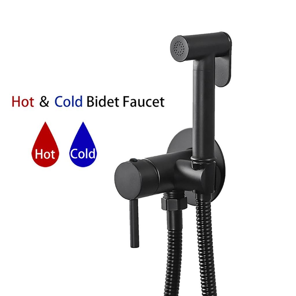 ULA черный смеситель для биде, распылитель для унитаза, биде, латунный смеситель для унитаза, гигиенический душ, смесители для унитаза с горячей и холодной водой