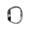 CASIO Customized watch modified series Farmer Oak Silver Stainless Steel Case White Scale Waterproof 200 GA-2100-1A(Watch3-GaiZhuang-YinGangRen)