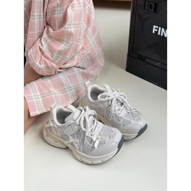 Kids Chunky Sneakers Girls Boys Breathable Mesh Upper Lightweight Casual Running Shoes Fall Winter