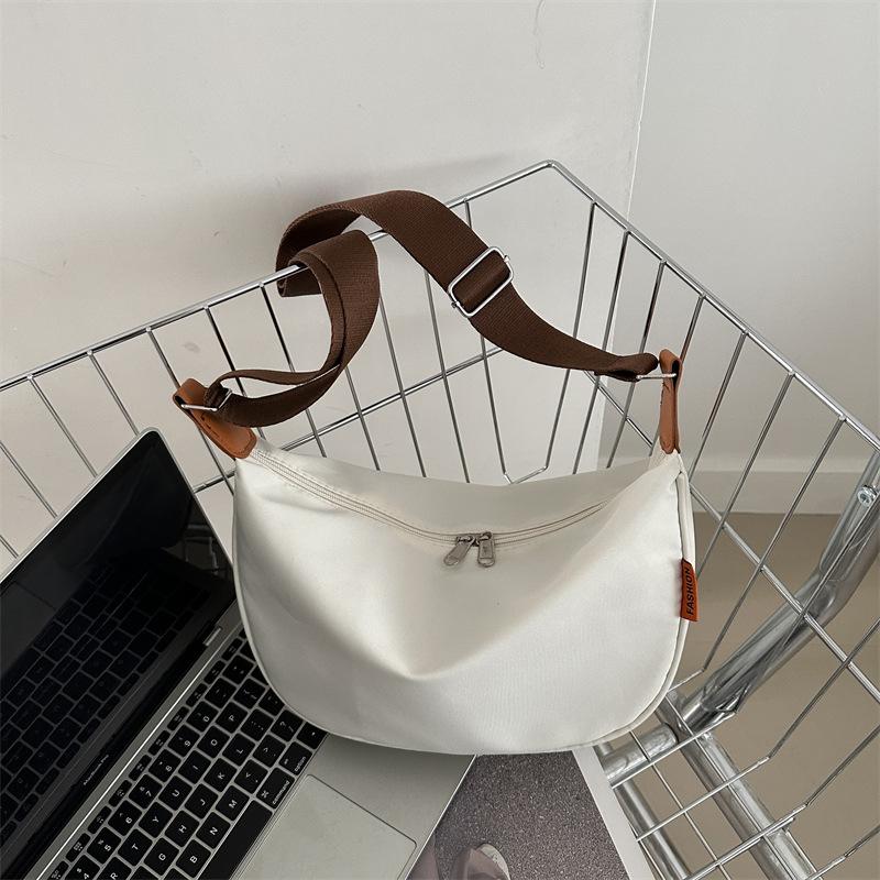 Однотонная модная повседневная сумка, весенняя универсальная сумка через плечо, женская сумка-мессенджер в иностранном стиле