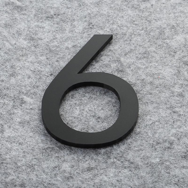 Матовая бронза золото 3D акриловые буквы номер дома настенные наклейки