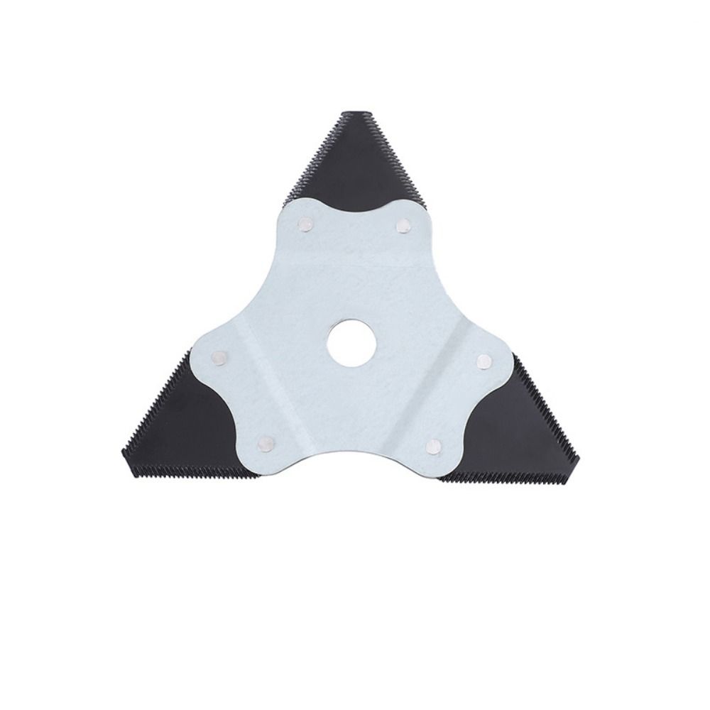 Manganese Steel Lawn Mower Blades Triangular Shape Double-sided Blades Garden Maintenance