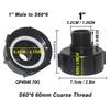 2 шт. S60x6 Фитинг для IBC-контейнера Шланг Адаптер слива Резьба 1/2 дюйма 3/4 дюйма 1 дюйм Адаптер для IBC-бака Замена соединителя крана
