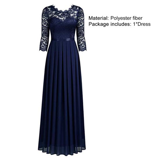 Женские нижние юбки размера плюс, кружевное ажурное женское платье, плиссированное длинное платье трапециевидной формы с большим подолом и круглым вырезом, рукавом 3/4, женская одежда