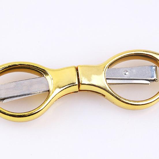 Folding Scissor Ergonomic Design Sharp Cutter Portable Small Foldable Craft Scissors for Outdoor