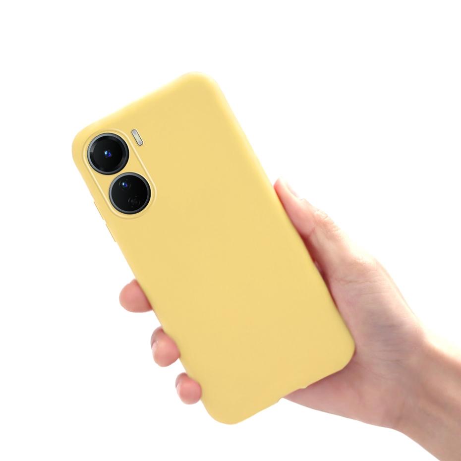 Чехол из жидкого силикона для Vivo Y16 2022 Мягкая задняя крышка телефона для Vivo Y16 Y 16 4G Coque VivoY16 V2204