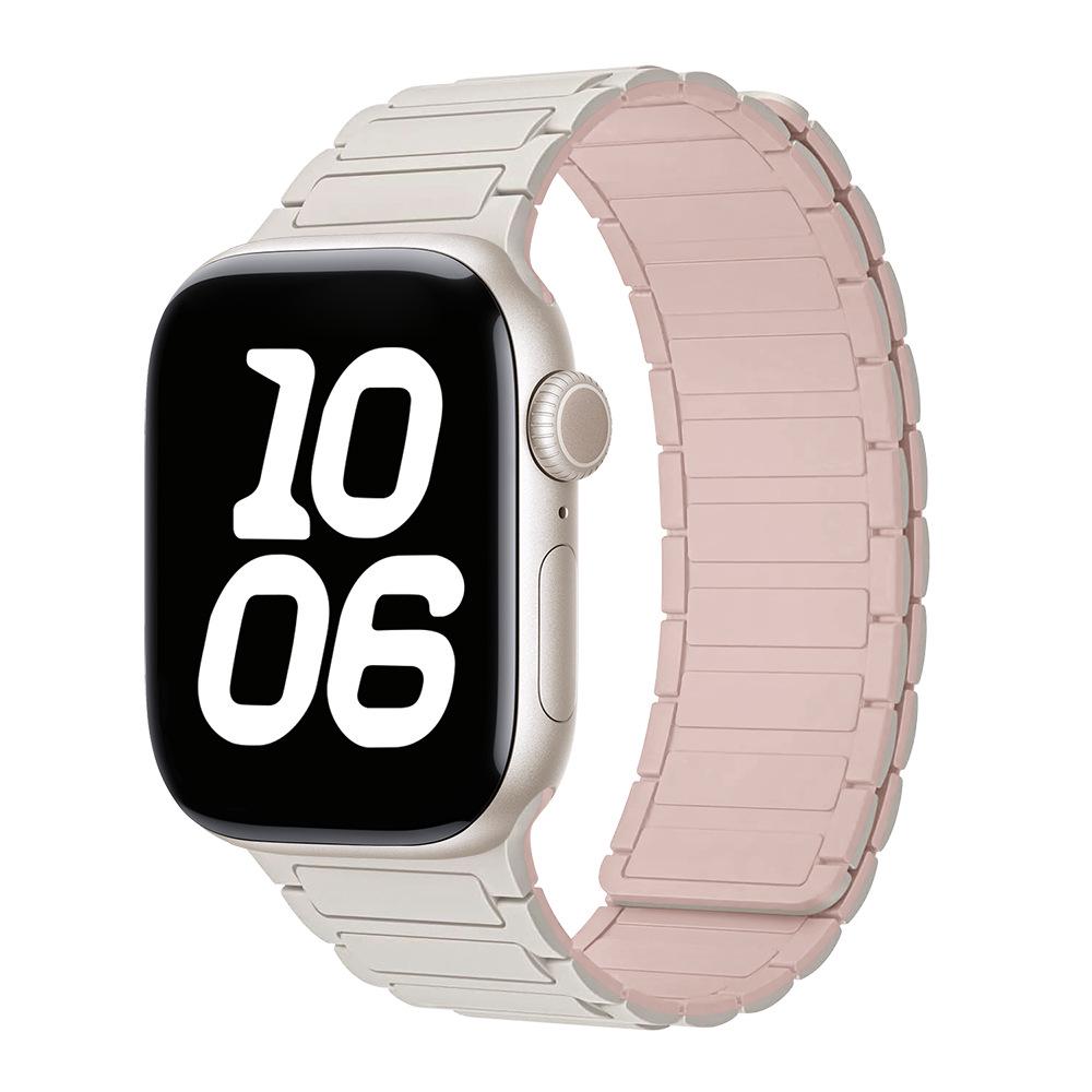 Силиконовый магнитный ремешок для часов Apple Watch Серии 1-11, Ultra 1-3, SE3