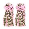 2Pcs Simulated Flowers Bouquet Bright Color Indoor Outdoor Artificial Plants Lifelike Design No Withering Artificial Flowers