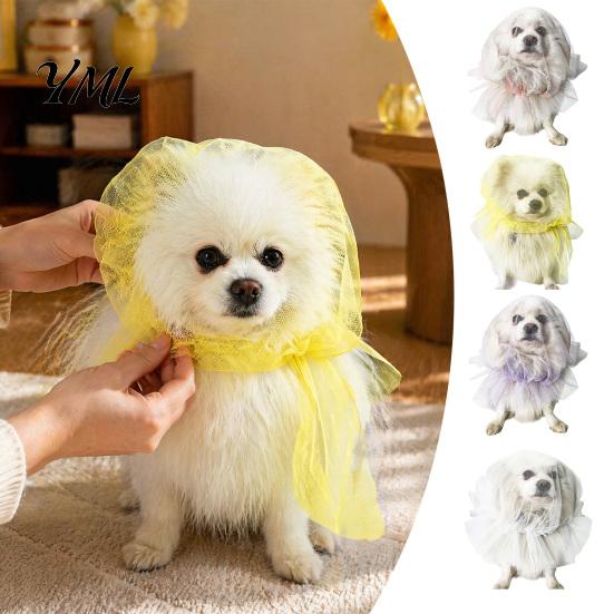 Adjustable Anti-gnaw Net Dog Face Mesh Net, Anti Eating Pet Headgear, Breathable Lightweight Training Accessories Head Cover for Small Medium