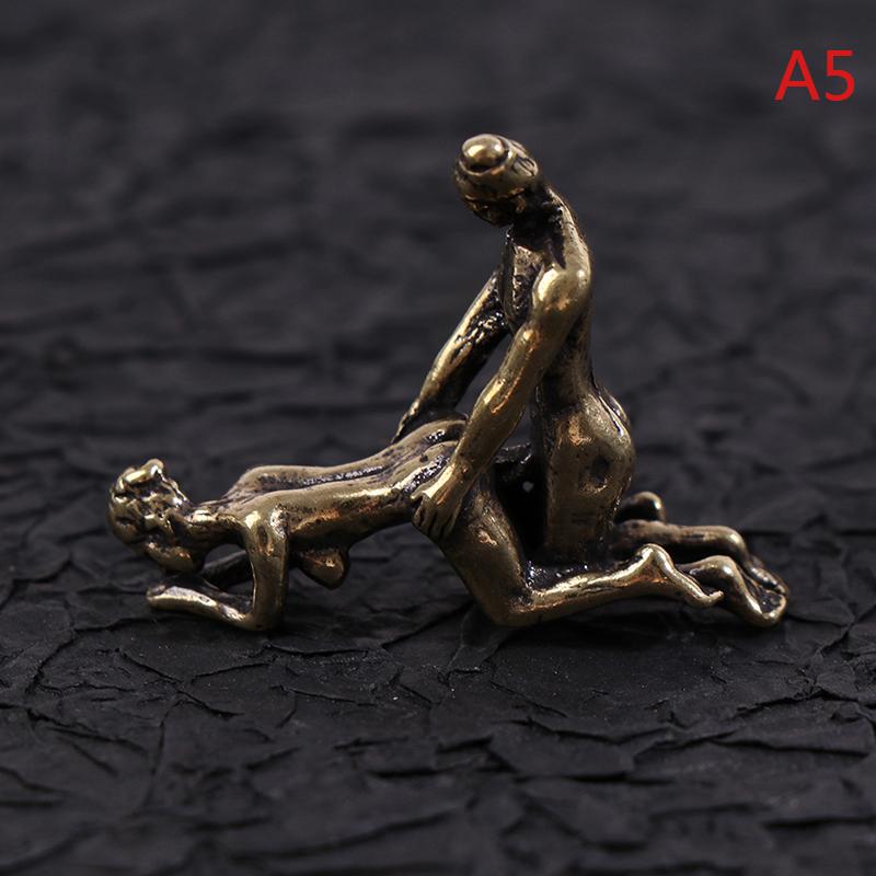 Мини Винтаж Латунь Сексуальный Орнамент Ремесленные Статуэтки Для Домашнего Бара Партии Стол Декор