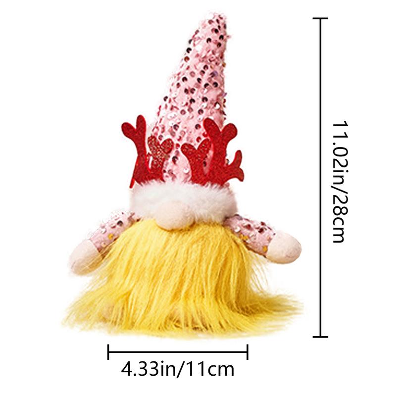 Плюшевый гном с подсветкой, светящиеся рождественские гномы, праздничные гномы, плюшевая кукла, гномы Санты, плюшевая шляпа с пайетками, рождественский декор для дома