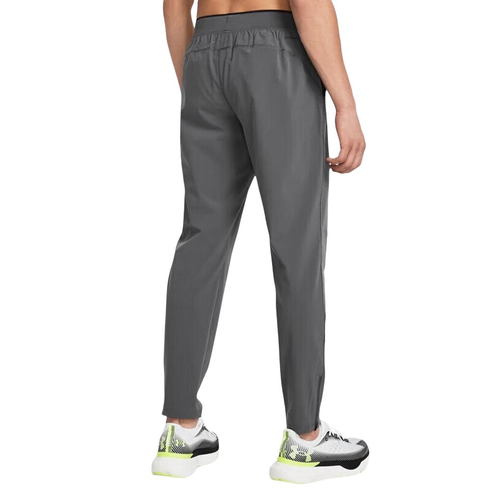 Under Armour Однотонные Повседневные Беговые Спортивные Брюки Средней Посадки Вязаные Мужские Серый 1376800-025