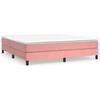 Maison Exclusive - Sommier à lattes de lit avec matelas Rose 160x200 cm Velours