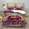 Muppet Show: Friendship Adventure 3PCS Bedding set,Ideal for 1pc Duvet Cover And 2pcs Pillowcases Perfect for Fan gift,Ideal for Bedroom, Dormitory