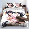 Sexy Girl High School DxD Comforter Bedding Set,Duvet Cover Bed Set Quilt Cover Pillowcase,king Queen Size Bedding Set Kid
