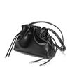 Genuine Leather Women's Handbag Drawstring Tote Bag Pleated All-in-one Crossbody Bag