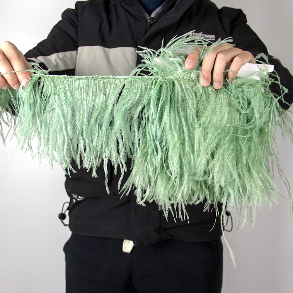 Перья1Метр Белые Страусиные Перья Отделка Бахрома 10-15/15-18/18-22 см Перья Лента Для Свадебных Поделок Пошив Платьев Аксессуары Для Вечеринок