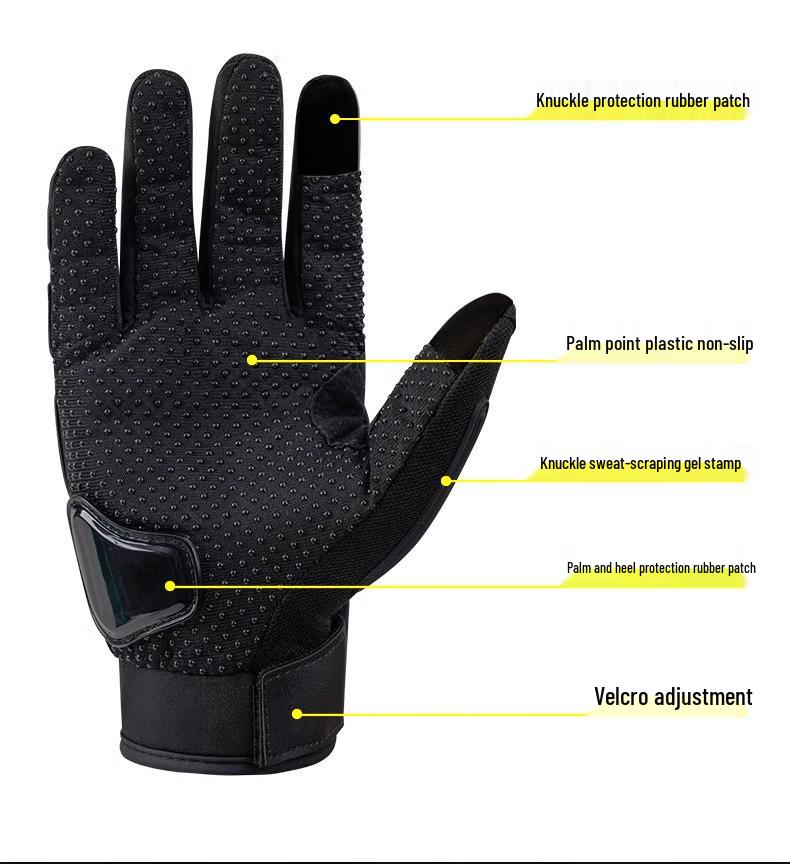 Дышащие мотоциклетные перчатки: Половина и полные пальцы, защита от падений, защита от солнца для летней езды