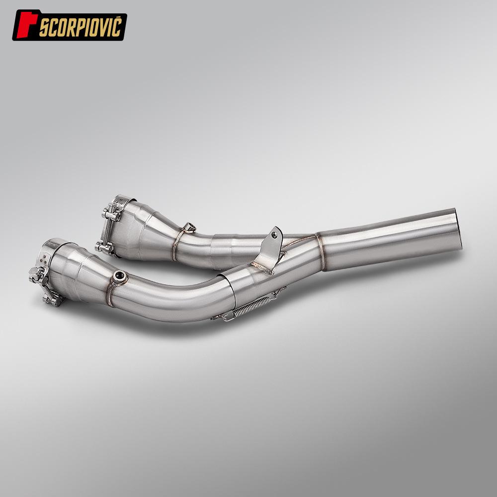 Выхлопная труба S1000R 21-23 Совместима с S1000RR 19-25 Средняя труба без катализатора
