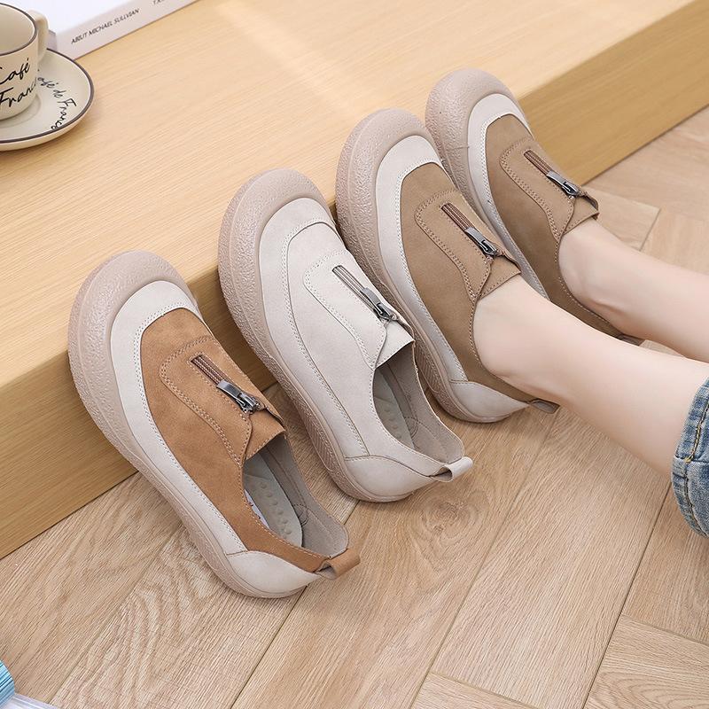 Обувь, женская дышащая и универсальная повседневная новая обувь на весну и осень, легкая мягкая подошва, женские лоферы
