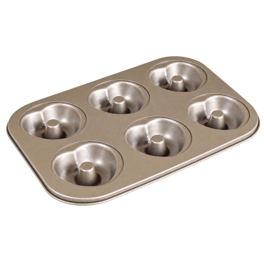 Six Cavity Donut Pan Heart Shaped Muffin Mold Durable Doughnut Mold Dessert Making